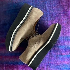 Robert Clerergie Women’s Lace-Up Platform Loafers